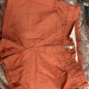 Coral high rise shorts